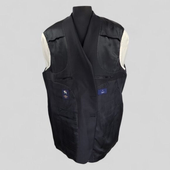 Hart Schaffner Marx Black Sports coat 54R - Picture 10 of 16